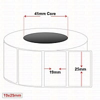 Plain Labels 19MM X 25MM