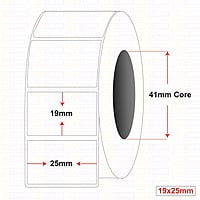 Plain Labels 19MM X 25MM