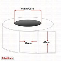 Plain Labels 20MM X 40MM