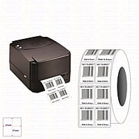 Plain Labels 27MM X 27MM (2 Across, 5,000 Pcs Per Roll)