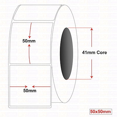 Plain Labels 50MM X 50MM