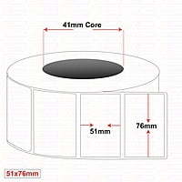 Plain Labels 51MM X 76MM