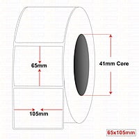 Plain Labels 65MM X 105MM Plain Labels 65MM X 105MM
