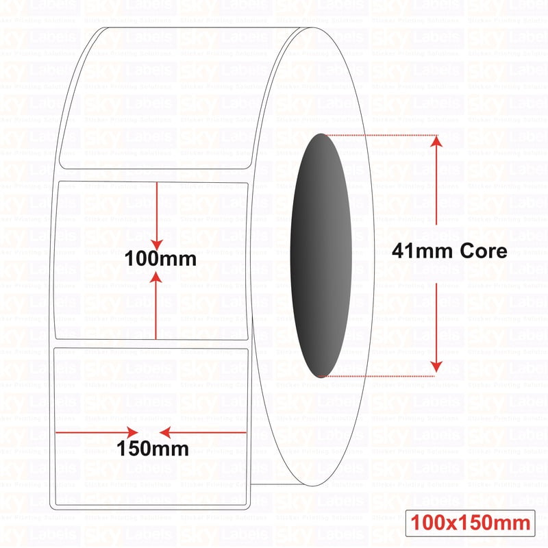 Plain Labels 100MM X 150MM Plain Labels 100MM X 150MM