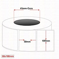 Plain Labels 50MM X 100MM