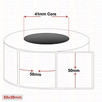 Plain Labels 50MM X 50MM