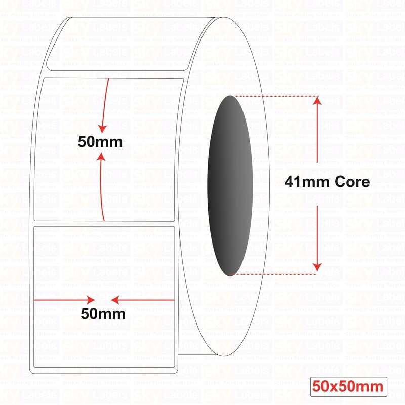 Plain Labels 50MM X 50MM