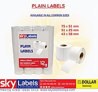 Plain Labels 19MM X 25MM Plain Labels 19MM X 25MM