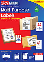 Blank Labels & Stickers on Sheet Blank Labels & Stickers on Sheet