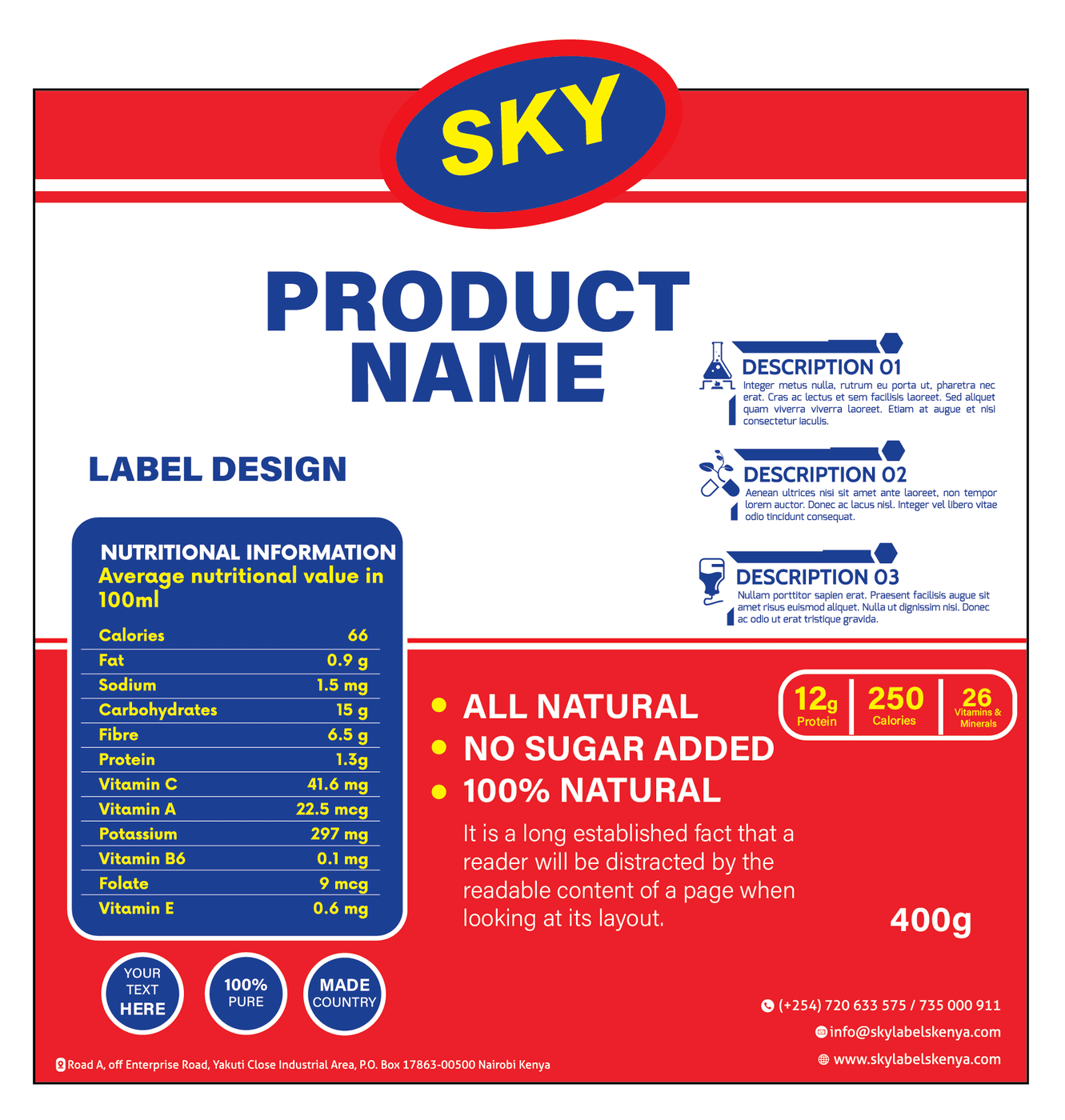 Sky Label Custom Printed Stickers Custom Printed Labels